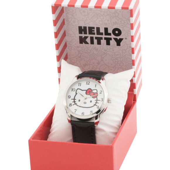 HELLO KITTY Women's Hello Kitty Leather Strap Watch - Picture 2 of 6